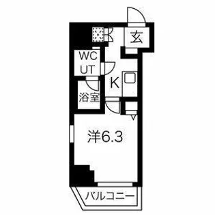 スパシエルクス横濱鶴見【4階】の間取り