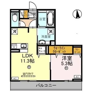 Alhambra(アルハンブラ) Deux(ドゥー)【3階】の間取り