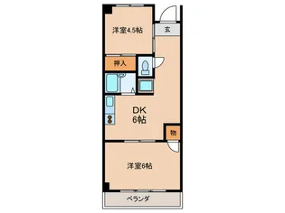ブルーム吉野ハイツ【5階】の間取り