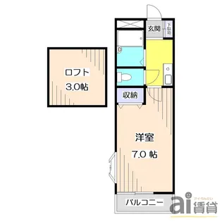 クレセントハイツ21【2階】の間取り