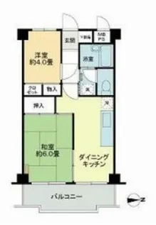 ライオンズマンション調布国領【2階】の間取り