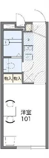 レオパレス明日香【2階】の間取り