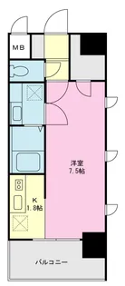 ウイングテラス京急川崎【3階】の間取り