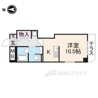 LARIVIEREOKAMOTO【1階】の間取り