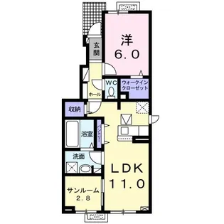 メルティー・アイIV A【1階】の間取り