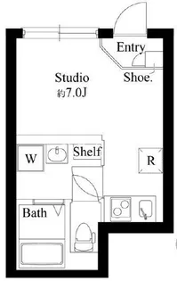 レガーロ上野松が谷【1階】の間取り
