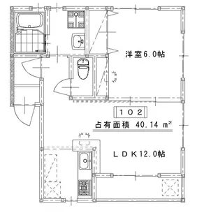 キュービックII【1階】の間取り