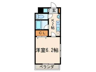 エクレール白糸台【3階】の間取り