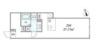 the trias 205【2階】の間取り