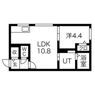 クラロス澄川【3階】の間取り