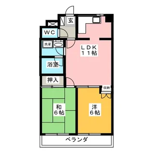 カーサ・ボスコ【4階】の間取り