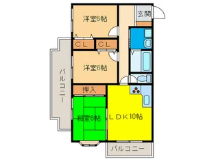 フロ-レスタ【3階】の間取り