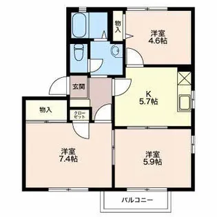 プリメーロ八王子【2階】の間取り