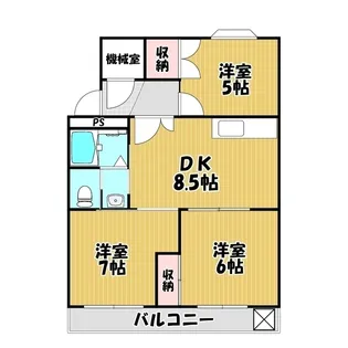 大戸第二コーポ【3階】の間取り
