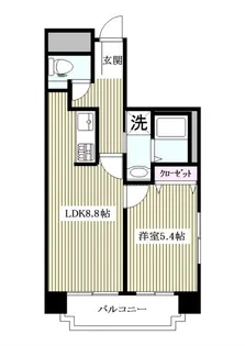 朝日クレスパリオ大山【3階】の間取り