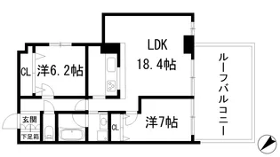 グランドール宝塚【2階】の間取り