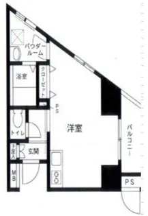 スカイプラザII【6階】の間取り