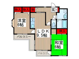 カーサベルベ五番館【4階】の間取り