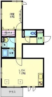 クレールメゾン【1階】の間取り
