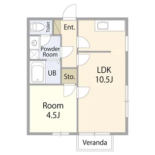 エクセルドーム【2階】の間取り
