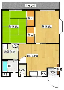 グランドメゾンタカクラ【2階】の間取り