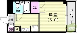 ポコアポコ須磨板宿【5階】の間取り