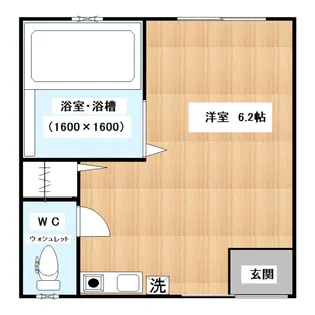 ラ・ベルメール【1階】の間取り