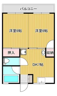 満永マンション【2階】の間取り