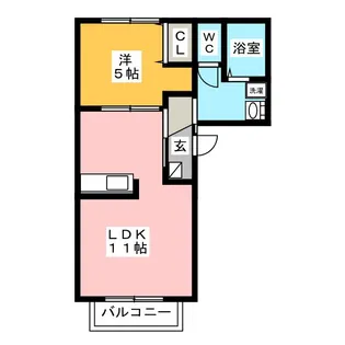 アリゼ1【3階】の間取り