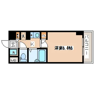 シンシアシティ榴岡【6階】の間取り