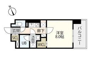 BANKARA PLACE【8階】の間取り