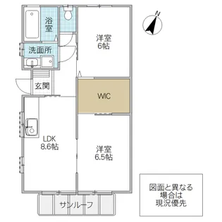サンシティつばさ【1階】の間取り