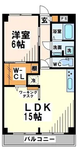 センターヴィレッジ【5階】の間取り