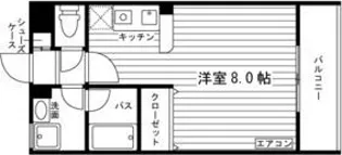 ミルディエス川内大工町【3階】の間取り