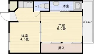 ビレッジハウス法善寺3号棟【3階】の間取り