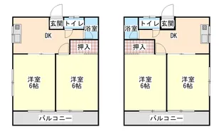 ハイツ加奈【2階】の間取り