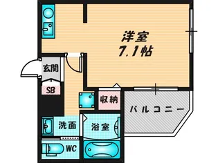 MELDIA大蓮I【1階】の間取り