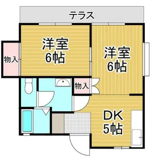 ハイツ藤五【1階】の間取り