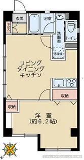 ベルビュー白山【1階】の間取り