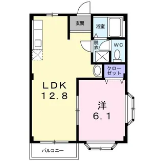 パークハイツOGAWA【1階】の間取り