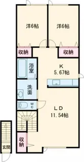PURE MARINEV【2階】の間取り