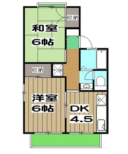 セジュール桂徳【1階】の間取り