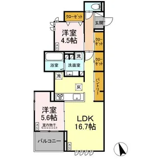 HEROKINGDOM II【1階】の間取り