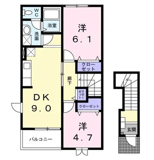ソレイユ コリーヌII【2階】の間取り