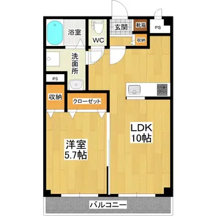 ミレイユ【1階】の間取り