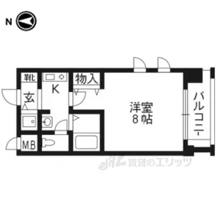 グランドパレス京都烏丸五条【11階】の間取り