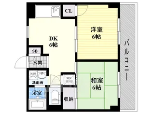 ニュー山田マンション【4階】の間取り
