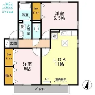 コンフォール竹松 III棟【1階】の間取り