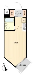 コンドミニアムメイ大倉山【2階】の間取り