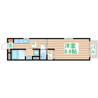 カストルハイム【1階】の間取り